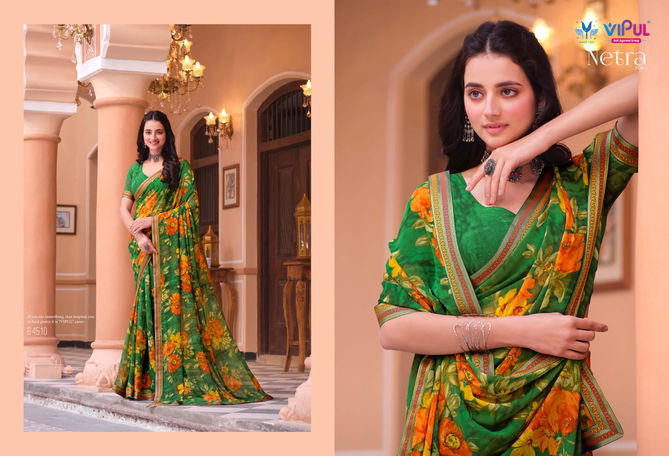 Netra Vol 2 Vipul Daily Wear Wholesale Printed Sarees Catalog